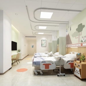 现代医院病房3D模型下载